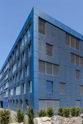 Eckdetail der Fassade